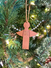 Leather Angel Christmas Ornament