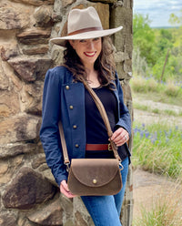 Handmade Leather Saddle Bag | Ashley