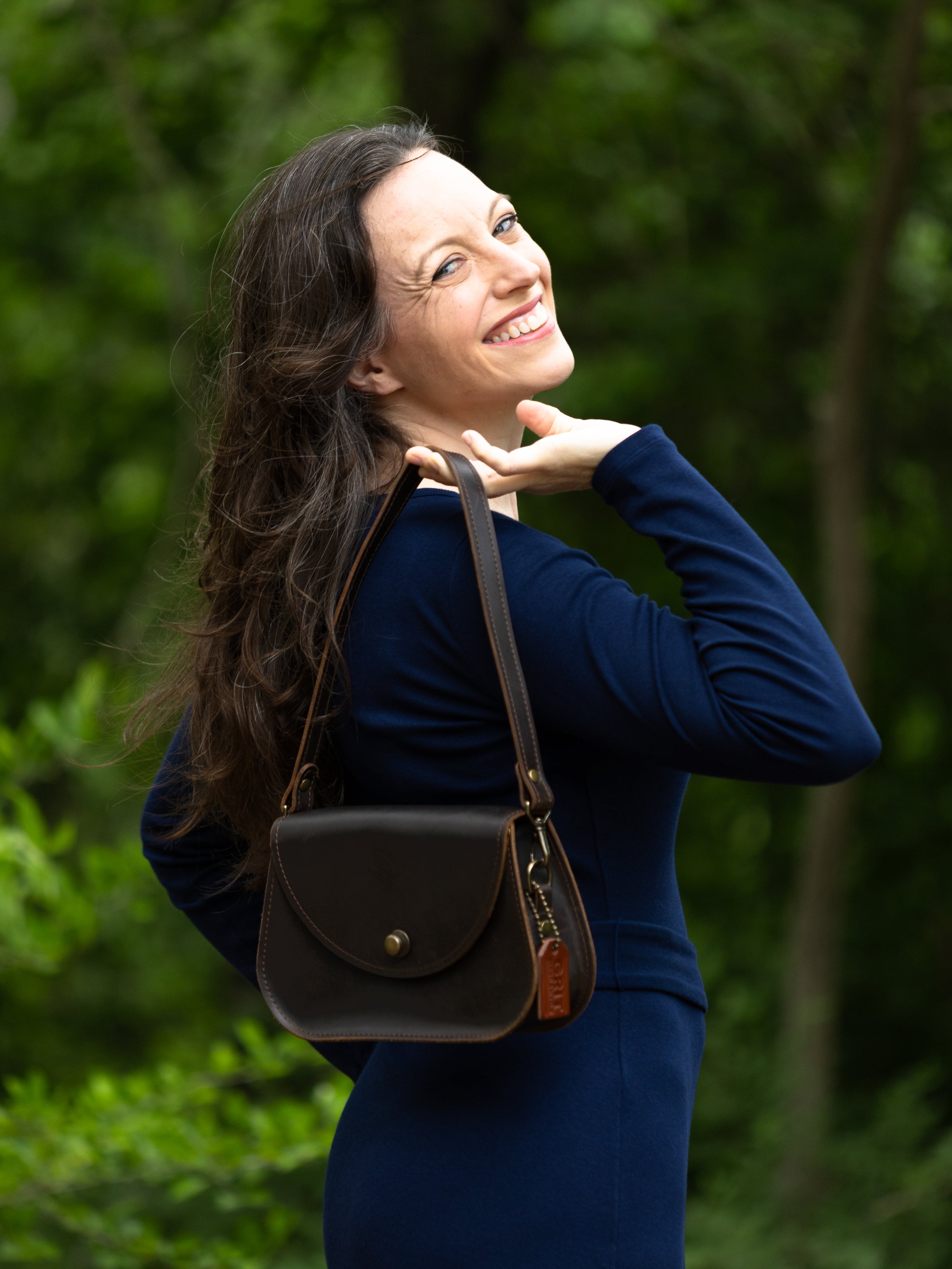 Handmade Leather Saddle Bag | Ashley
