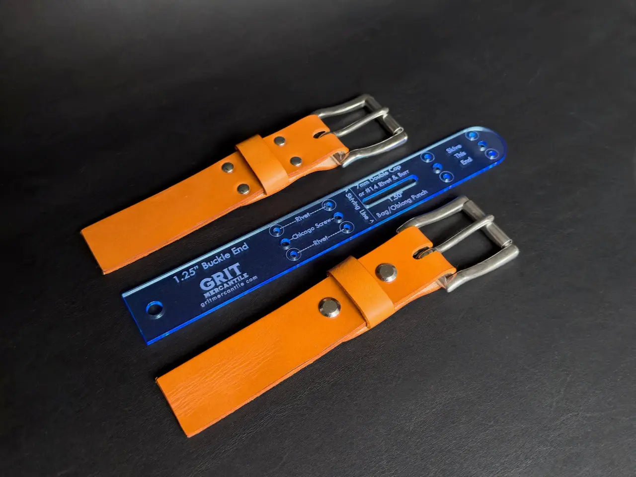 1.25 Inch Width Belt Acrylic Template - Grit Mercantile