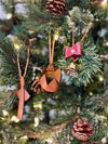 Handmade Leather Crown Christmas Ornament