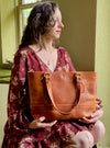 Horween Vegetable Tan Leather Large Tote Bag | Emma