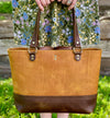 Two Tone Large Leather Tote Bag | Emma