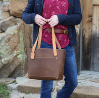 Simple Leather Tote Bag | Ethel