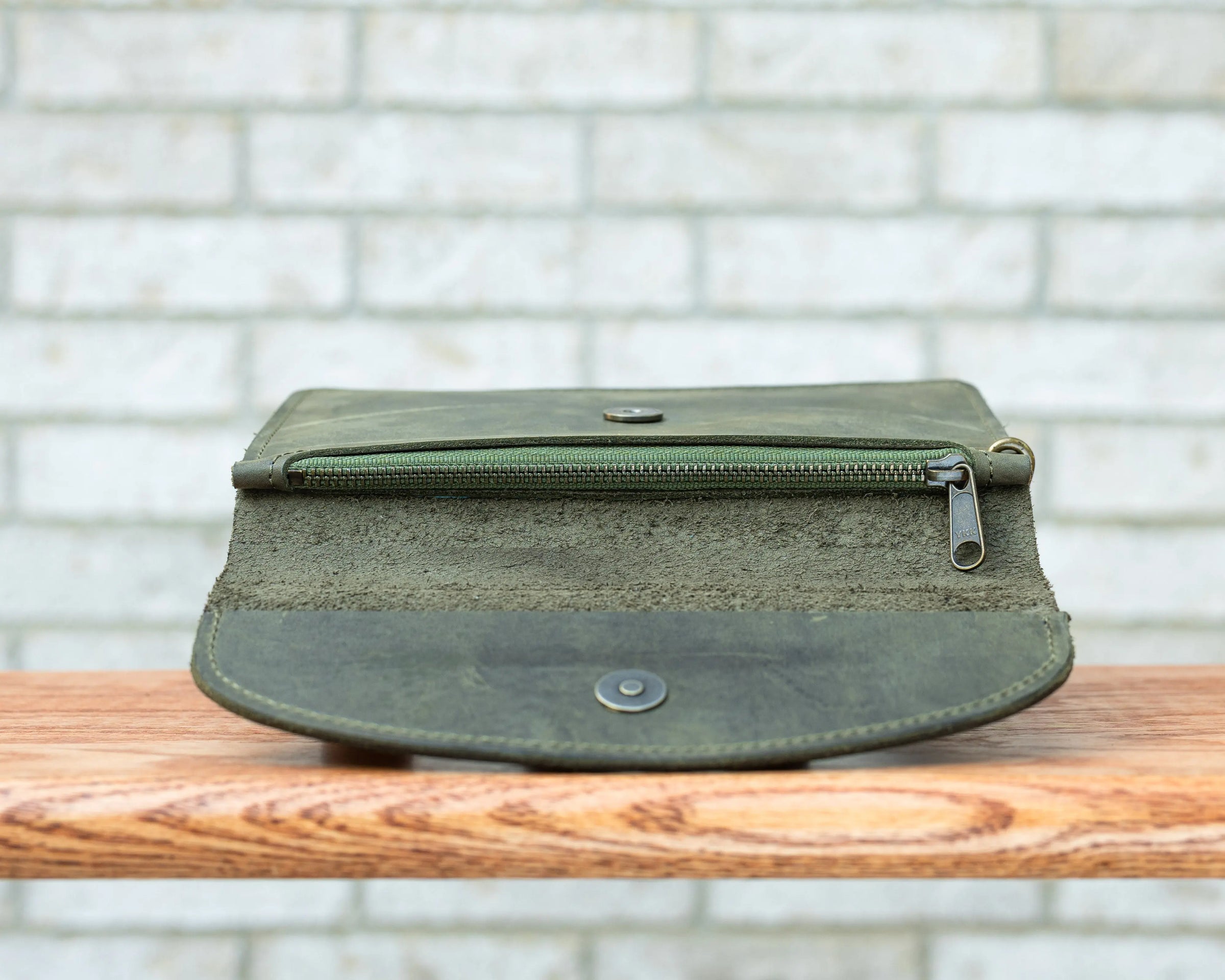 Gladys Leather Clutch Wristlet Grit Mercantile