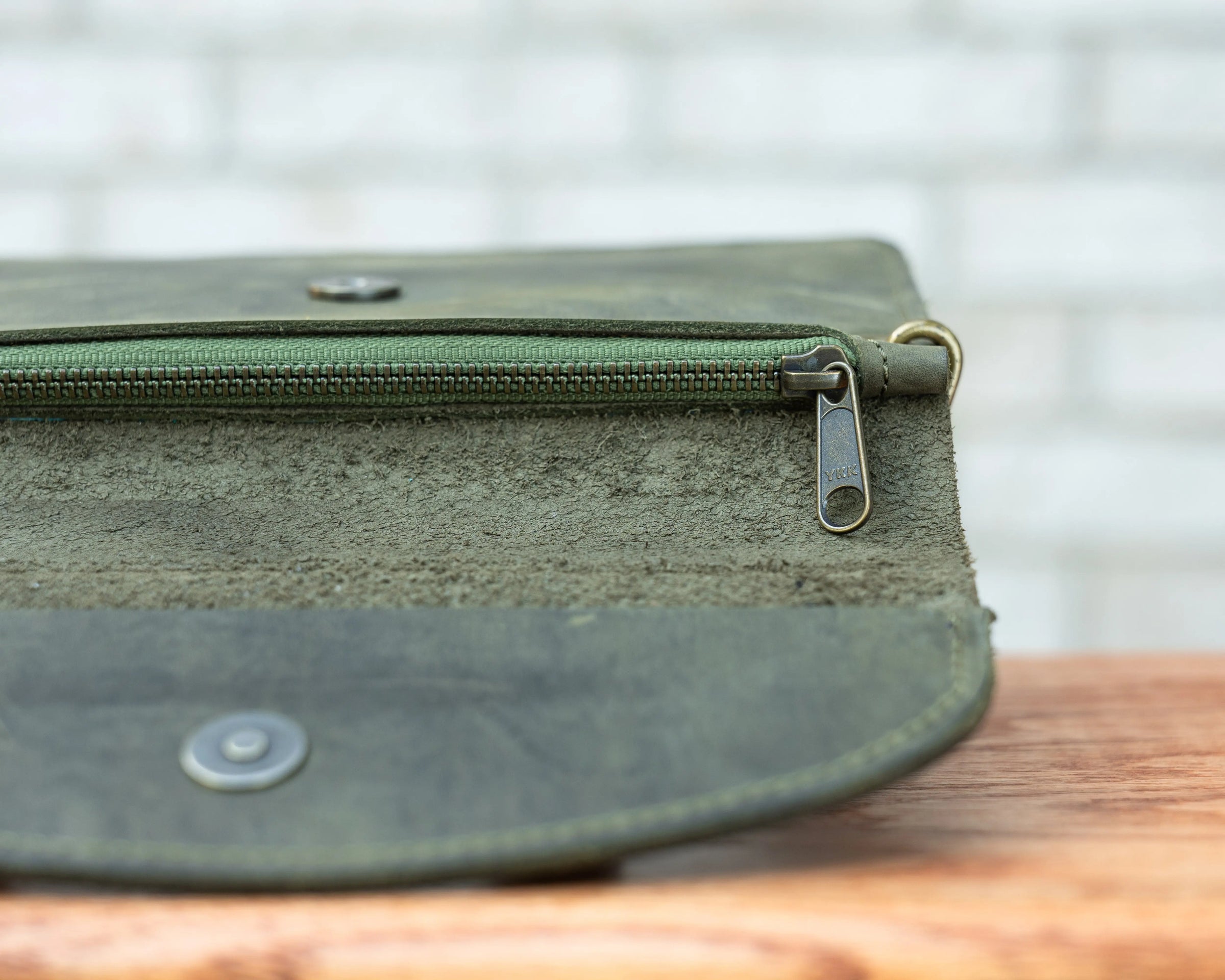 Gladys Leather Clutch Wristlet Grit Mercantile