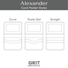 Horizontal Bifold Wallet Acrylic Template | Alexander