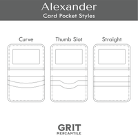 Horizontal Bifold Wallet Acrylic Template | Alexander