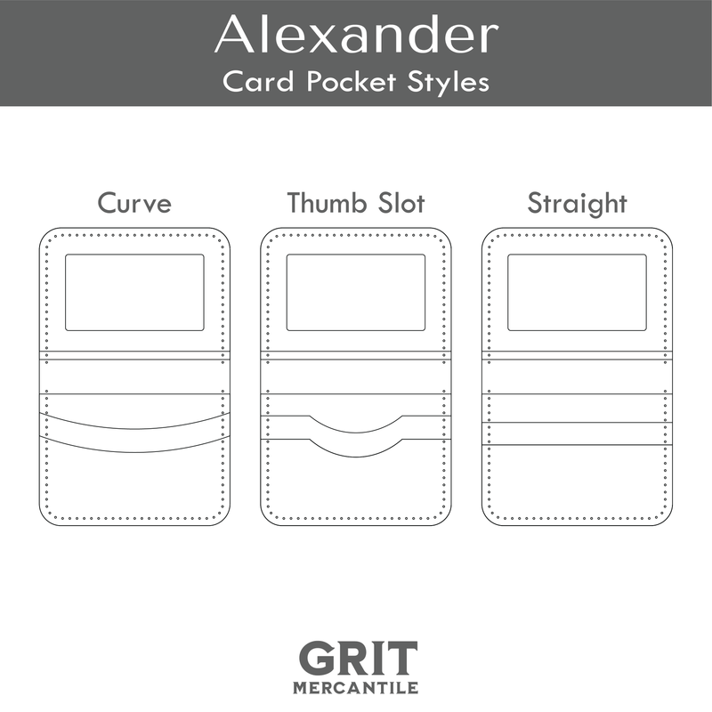 Horizontal Bifold Wallet Acrylic Template | Alexander