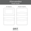 Horizontal Bifold Wallet Acrylic Template | Alexander