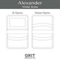 Horizontal Bifold Wallet Acrylic Template | Alexander