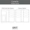 Lewis Long Wallet Digital Pattern SVG PDF DXF