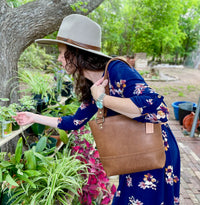 Leather Mini Tote Bag with Zipper | Madeleine