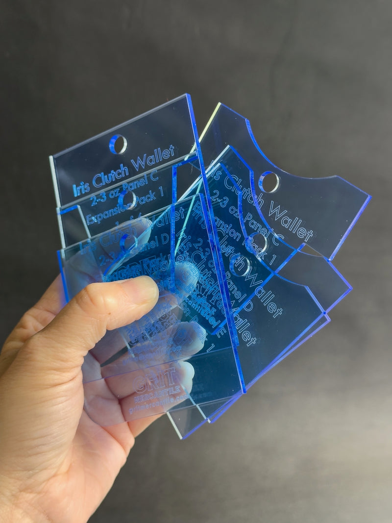 Clutch Wallet Acrylic Template | Iris