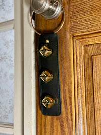 Leather Sleigh Bell Door Hanger