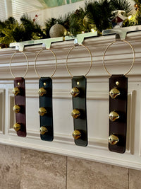 Leather Sleigh Bell Door Hanger