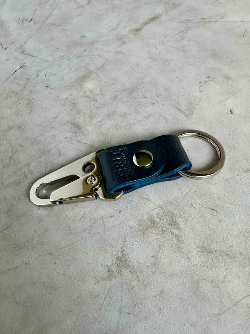 Nickel Leather Key Chain | Clark