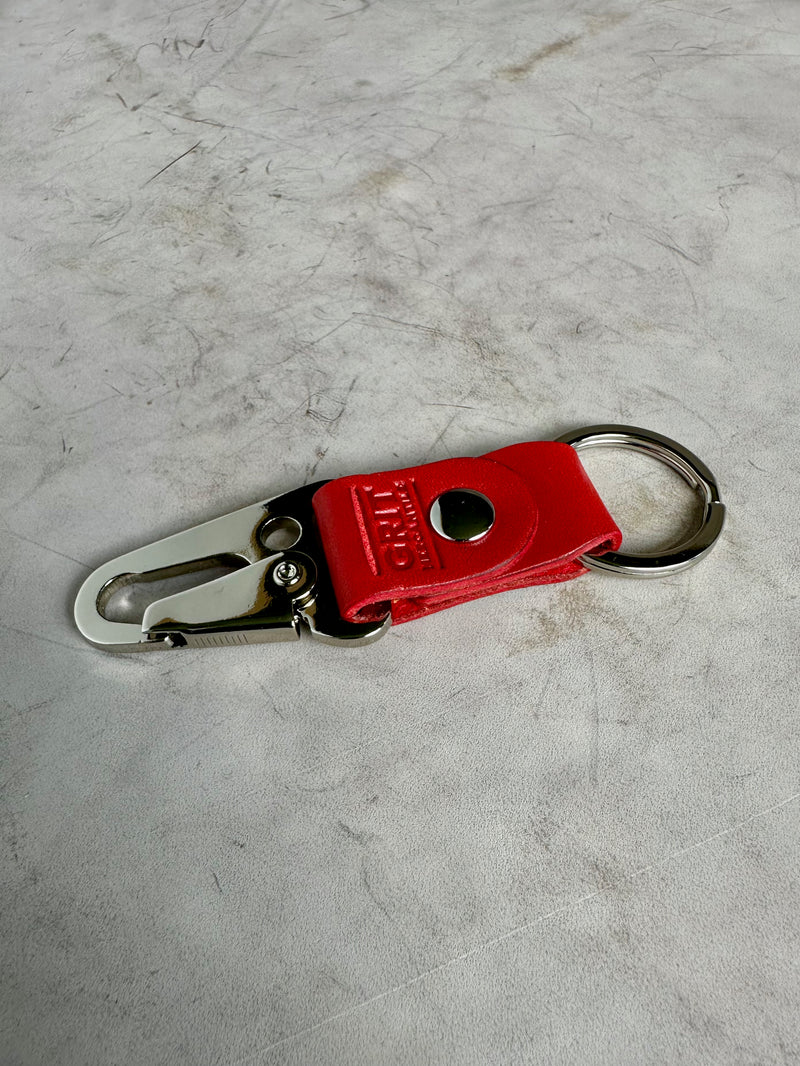 Nickel Leather Key Chain | Clark