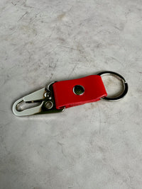 Nickel Leather Key Chain | Clark