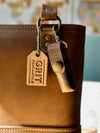 Leather Lip Balm Holder Keychain