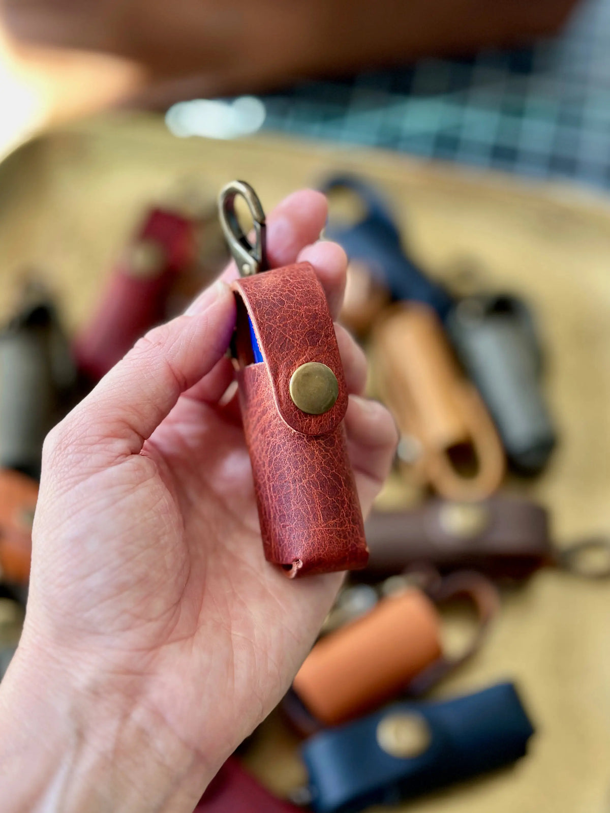 Lip Balm Holder Keychain Grit Mercantile