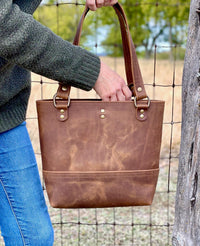 Leather Mini Tote Bag | Madeleine