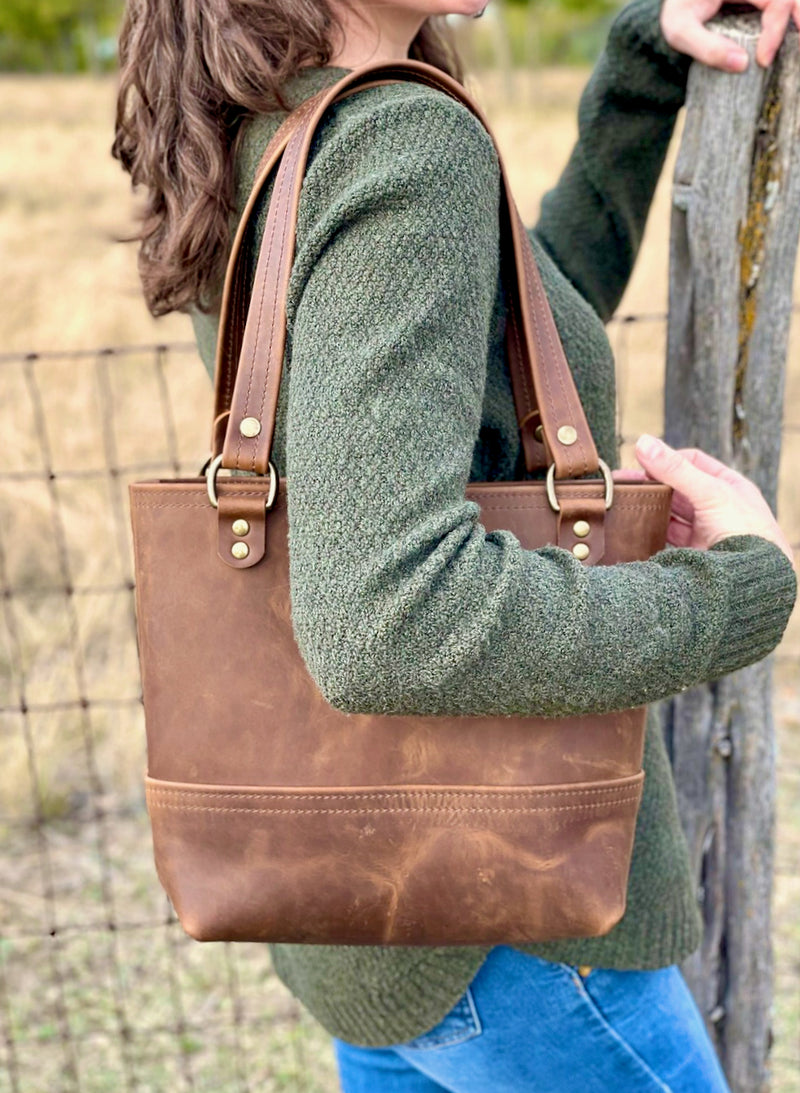 Leather Mini Tote Bag | Madeleine