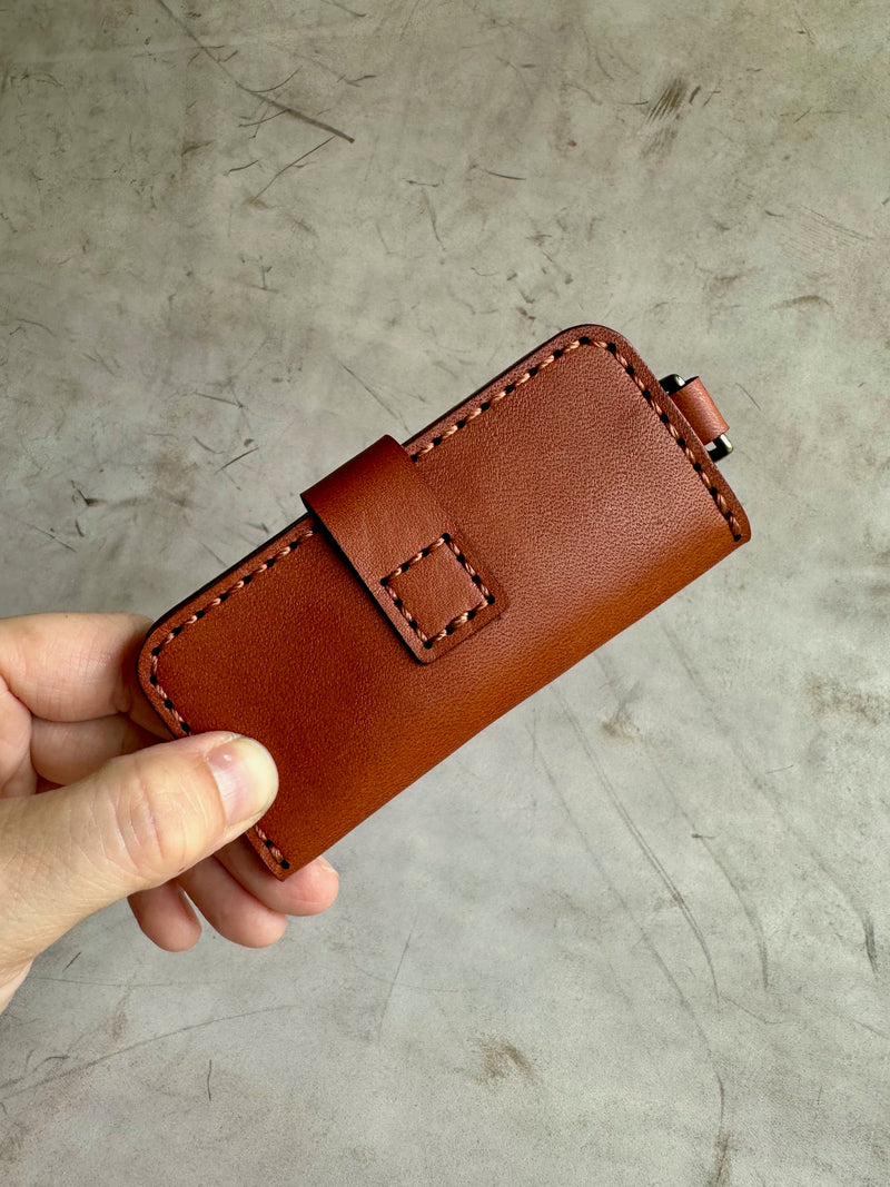 Leather SD Card Holder, Memory Card Wallet Keychain | Nathan