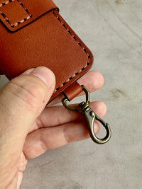 Leather SD Card Holder, Memory Card Wallet Keychain | Nathan