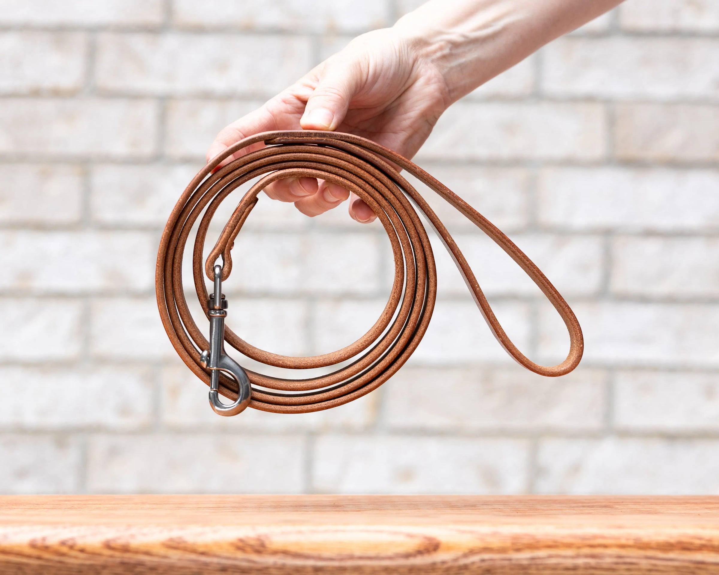Onus 3/4" Dog Leash - Hermann Oak Russet Harness Grit Mercantile