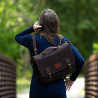 Thomas Large Satchel Briefcase Backpack Grit Mercantile