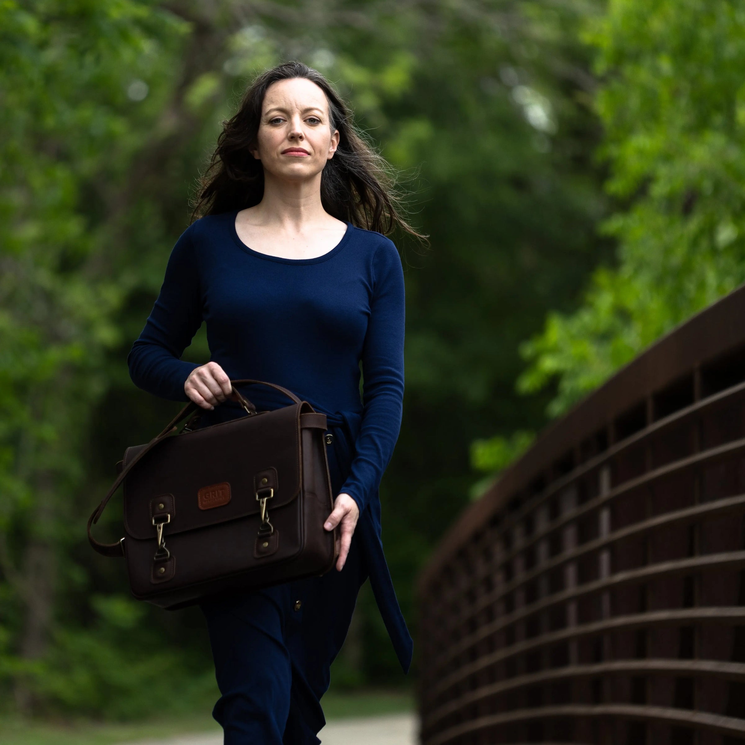 Thomas Large Satchel Briefcase Backpack Grit Mercantile