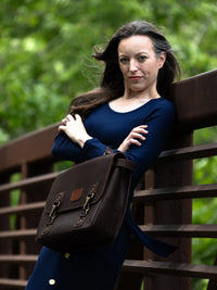 Thomas Large Satchel Briefcase Backpack Grit Mercantile