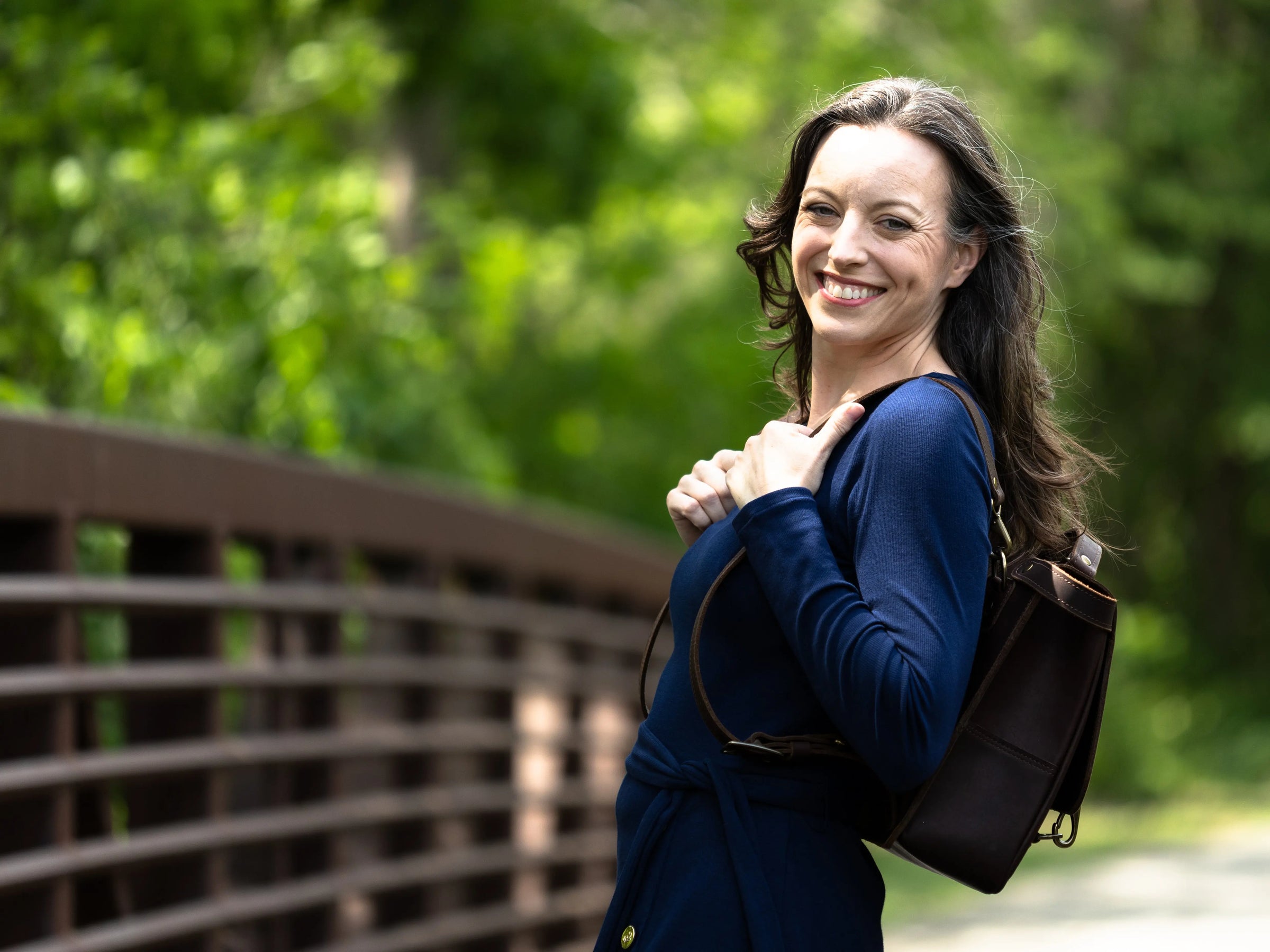 Thomas Large Satchel Briefcase Backpack Grit Mercantile