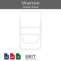 Warren Watch Pouch Digital Pattern SVG PDF DXF