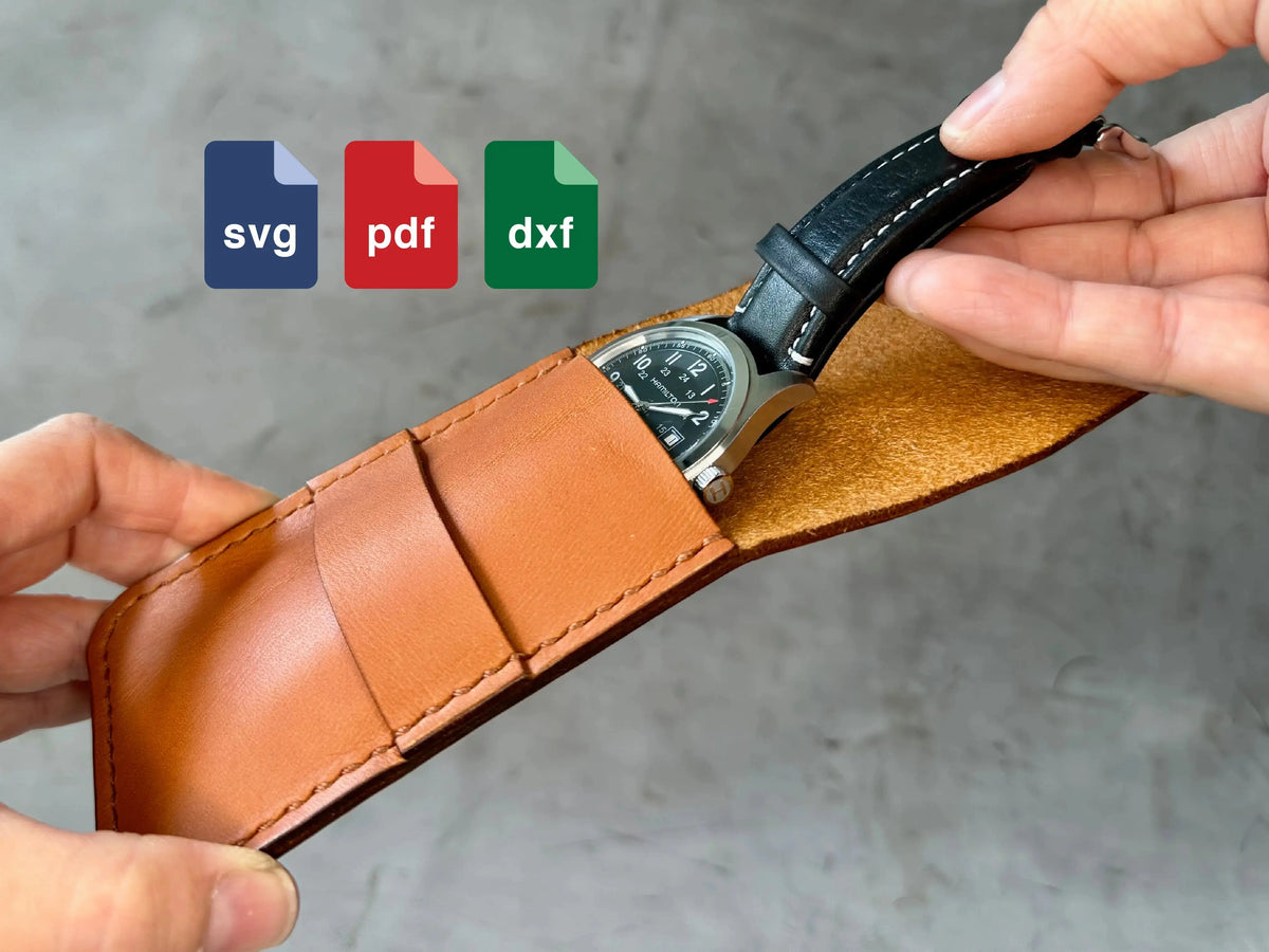 Warren Watch Pouch Digital Pattern SVG PDF DXF Grit Mercantile