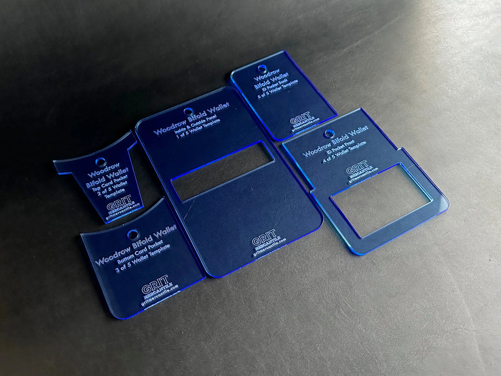 Woodrow Bifold Wallet Acrylic Template - Grit Mercantile