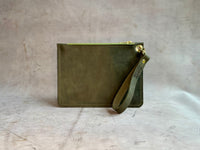 Wristlet Bag with Brass Hardware | Hattie