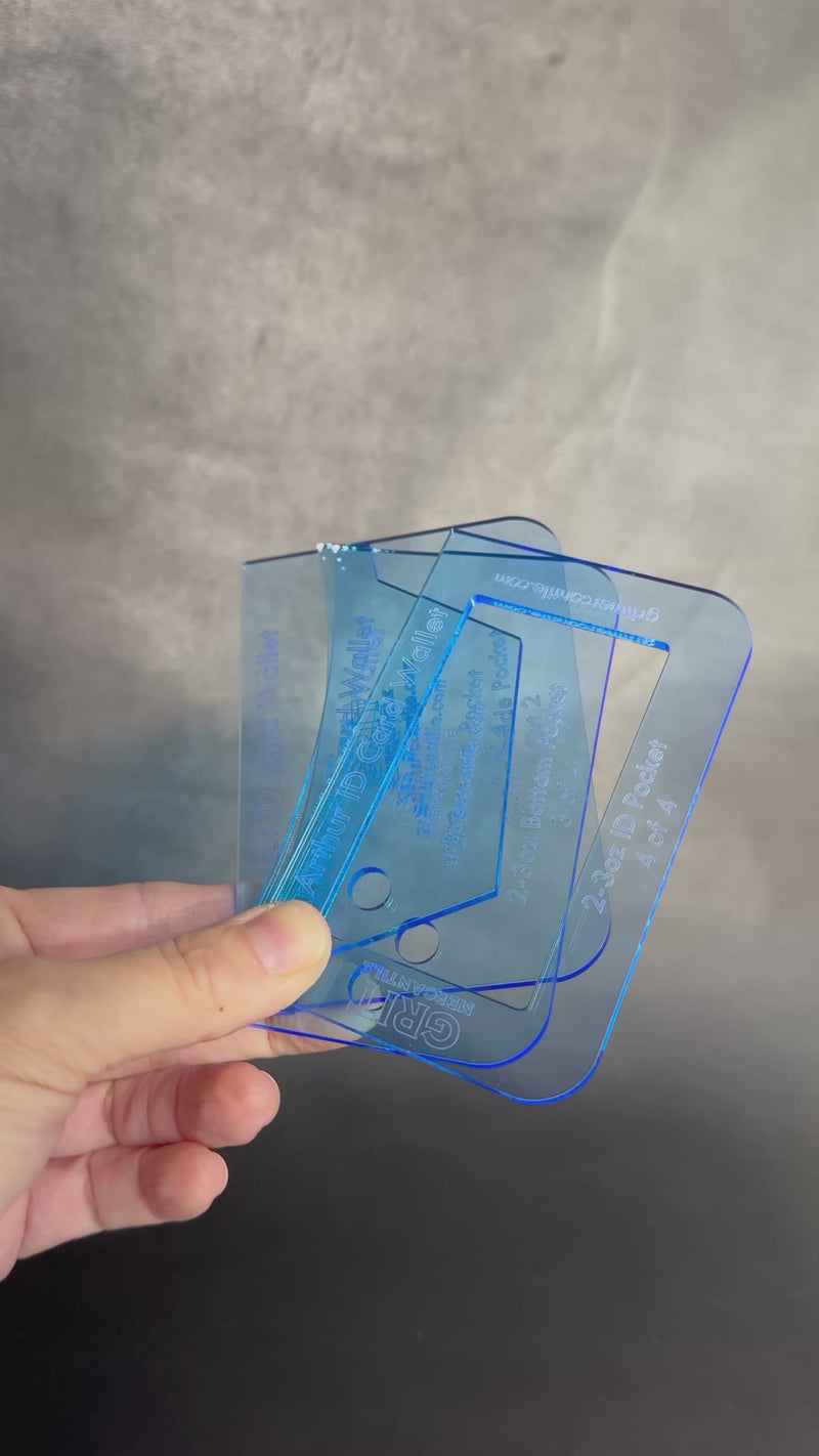 Front Pocket Wallet Acrylic Template | Arthur